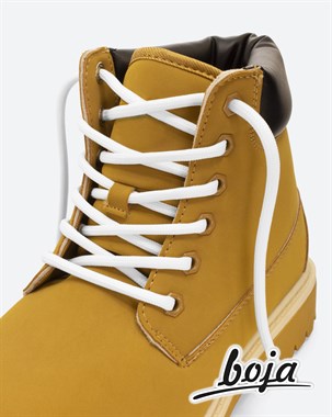 Шнурки для обуви BOJA (LUX), круглые, белые, 150 см, для берцев; ботинок; бутсов, НЕ эластичные; НЕ резиновые; НЕ силиконовые; БЕЗ фиксаторов 300621-13/Белый - фото 5909