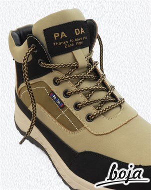 Шнурки для обуви BOJA (ЭФА), круглые, коричневые с бежевым, 120 см, для кроссовок; ботинок; кед; бутсов, НЕ эластичные; НЕ резиновые; НЕ силиконовые; БЕЗ фиксаторов