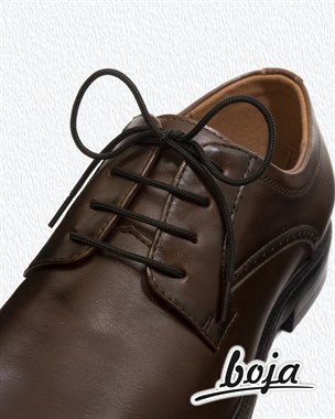 Шнурки для обуви BOJA (ЭКО), для туфель черные; круглые; тонкие 2 мм; 70 см, НЕ эластичные; НЕ резиновые; НЕ силиконовые; БЕЗ фиксаторов
